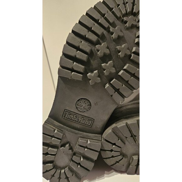 Timberland Womens Premium 6" 8658A Black Waterproof Hiking Boot Nubuck Size 10 M - Picture 11 of 14